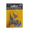 Βαρίδια αλιείας πλακέ - 10gr - 6pcs - 830171
