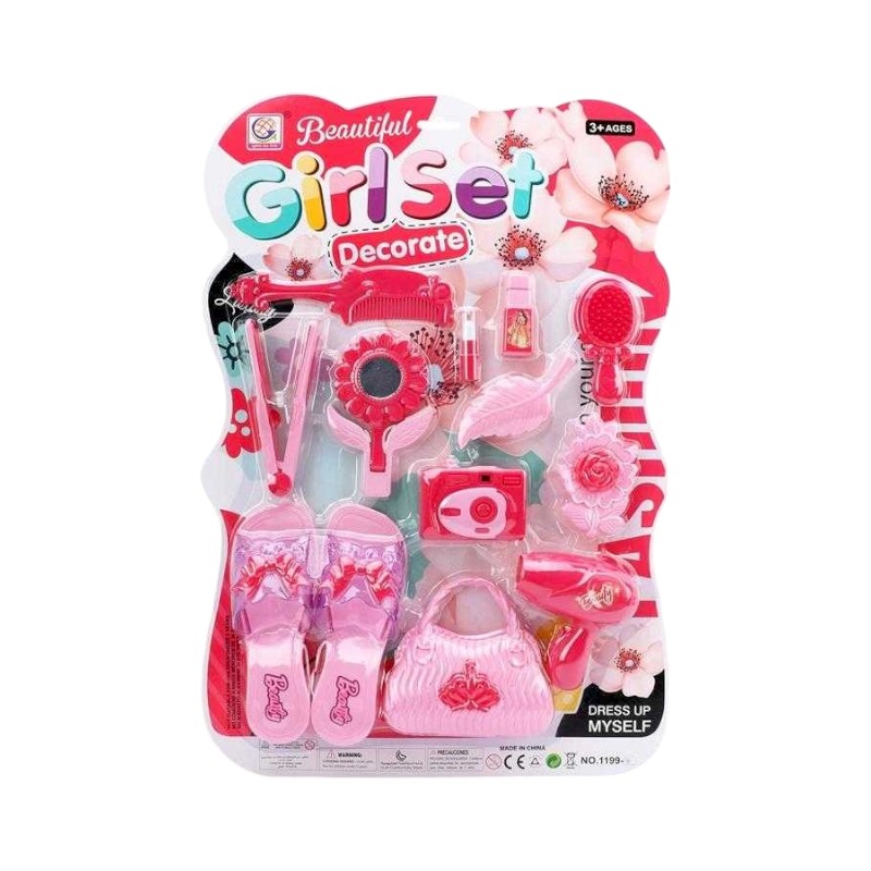 Παιδικό σετ ομορφιάς με πέδιλα - 1199-4 - 917269