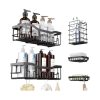 Σετ επιτοίχια ράφια μπάνιου - 5pcs - 7510-5 - 718578