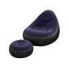 Φουσκωτή πολυθρόνα με υποπόδιο - 812365 - Dark Blue