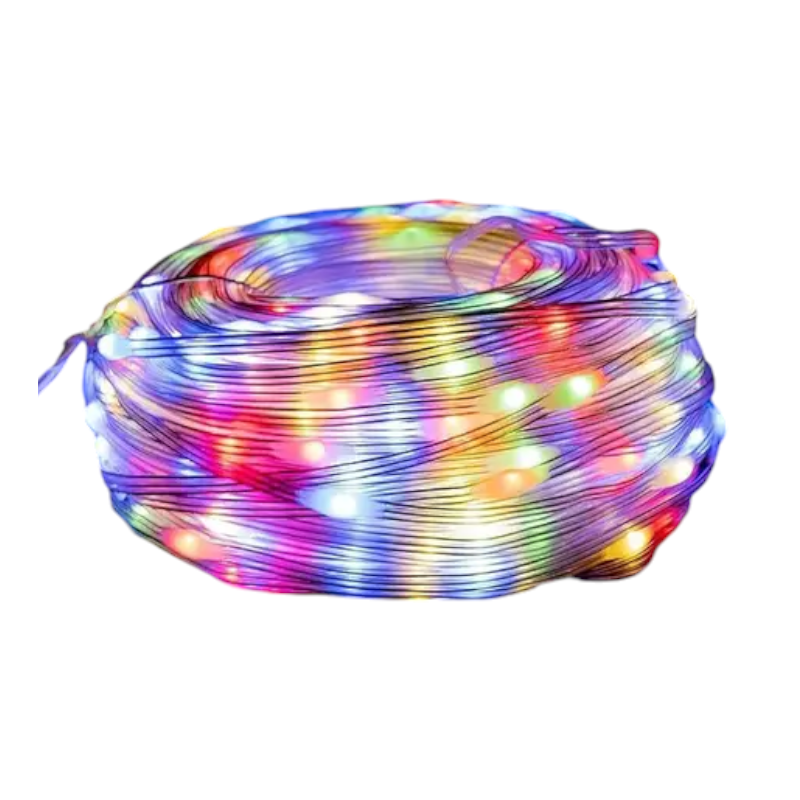 Χριστουγεννιάτικα φώτα LED με επένδυση - 50m/400LED - RGB - 272349