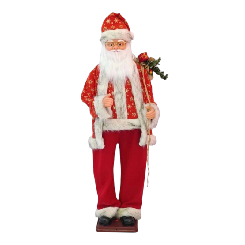 Διακοσμητικός Άγιος Βασίλης με μουσική & κίνηση - 2022-02 - 120cm - 715248