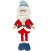 Χριστουγεννιάτικη λούτρινη κούκλα Άγιος Βασίλης με πτυσσόμενα πόδια - MY93102A - 501425