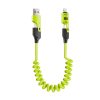Καλώδιο φόρτισης & data σπιράλ - 4in1 - Fast Charge - X204 - 27-65W - 102048 - Green