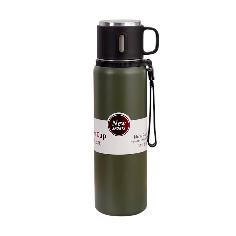 Φορητό παγούρι-θερμός - 600ml - 312598 - Green
