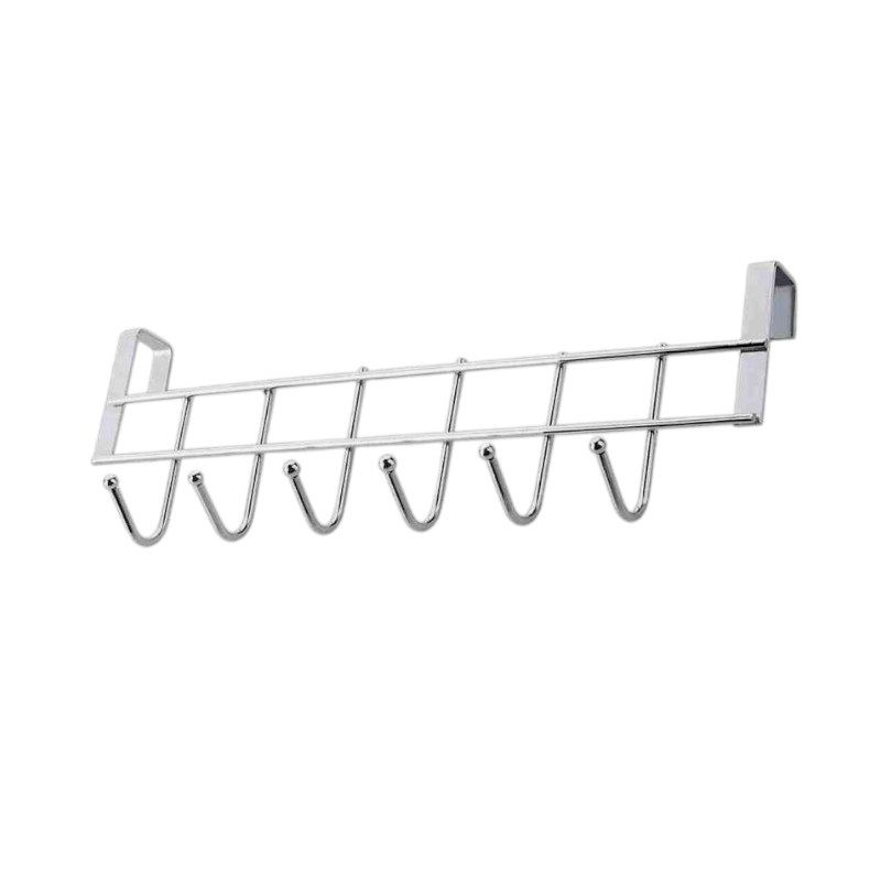 Μεταλλική κρεμάστρα πόρτας 6 θέσεων - 57845