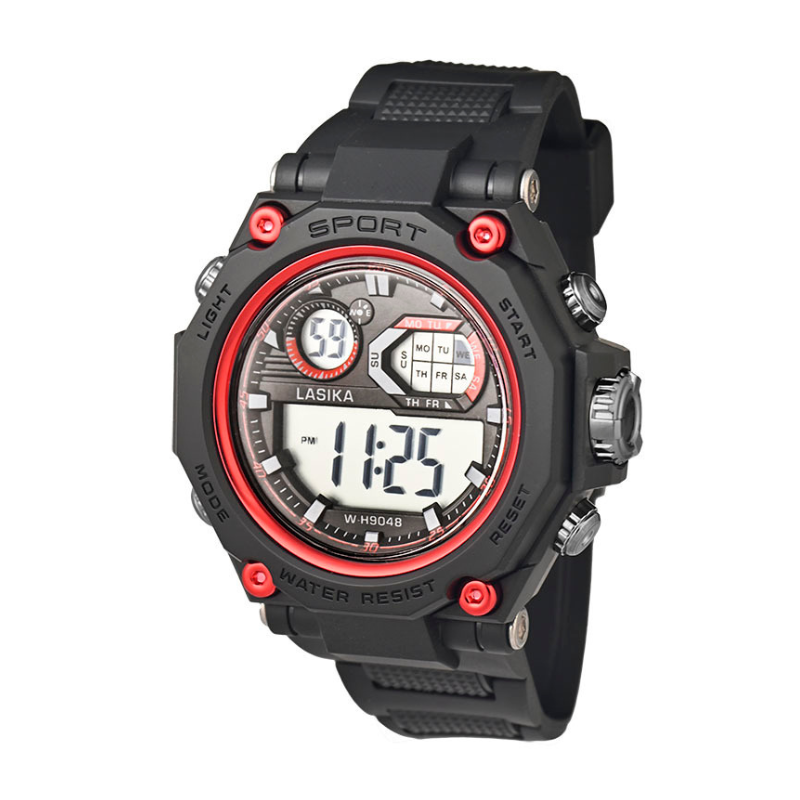 Ψηφιακό ρολόι χειρός - LS9048 - Lasika - 817339 - Black/Red