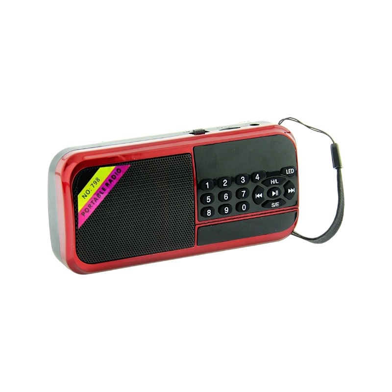 Επαναφορτιζόμενο ραδιόφωνο - PR-798 - 241328 - Red